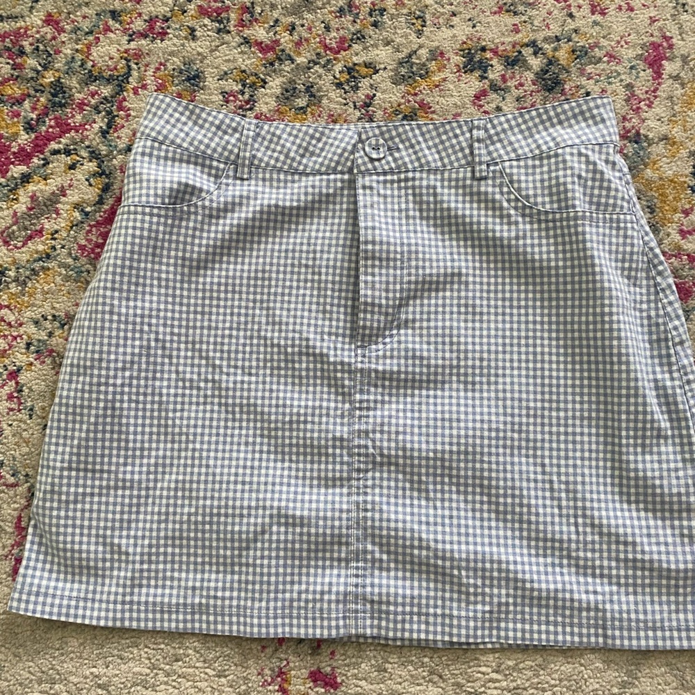 Plaid mini skirt